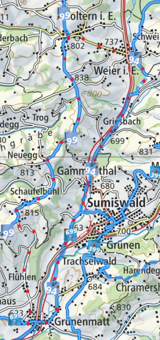 Karte Routentipp Schouchäsi Lüüt